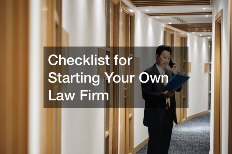 Starting your own law firm checklist