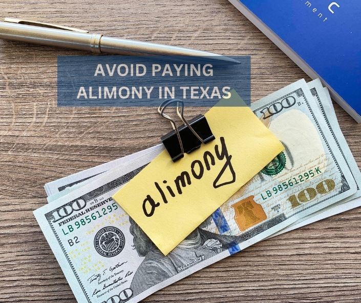 How to avoid paying alimony in texas