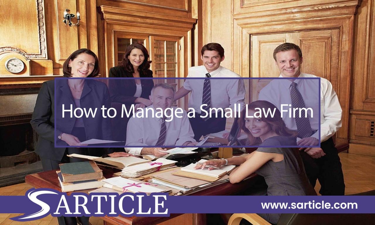 Small law firm management