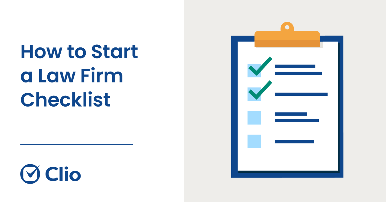Start a law firm checklist