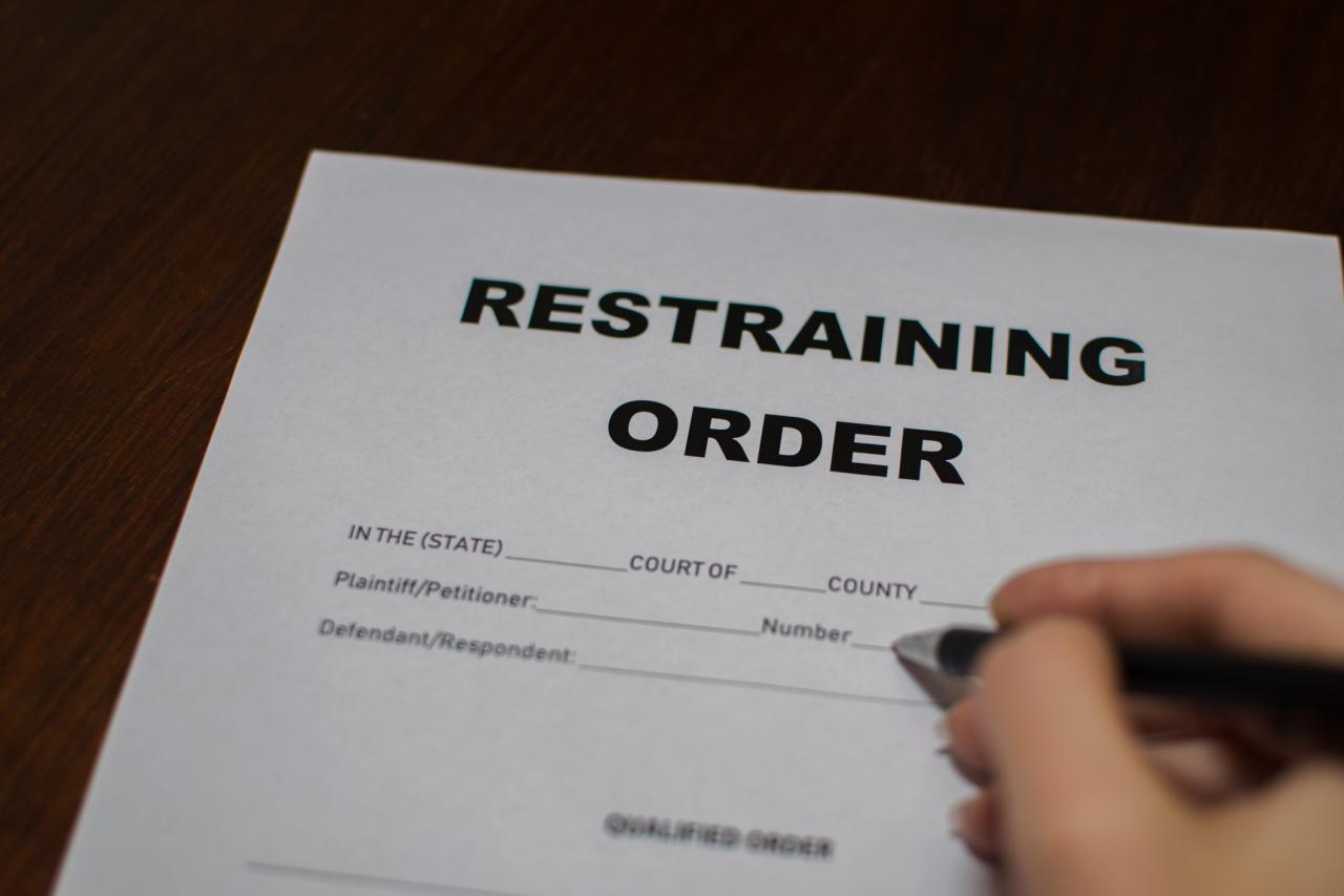 How to file a restraining order in nc
