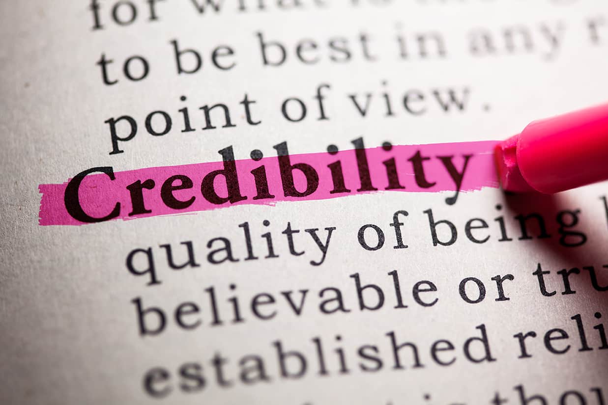 Credibility everything