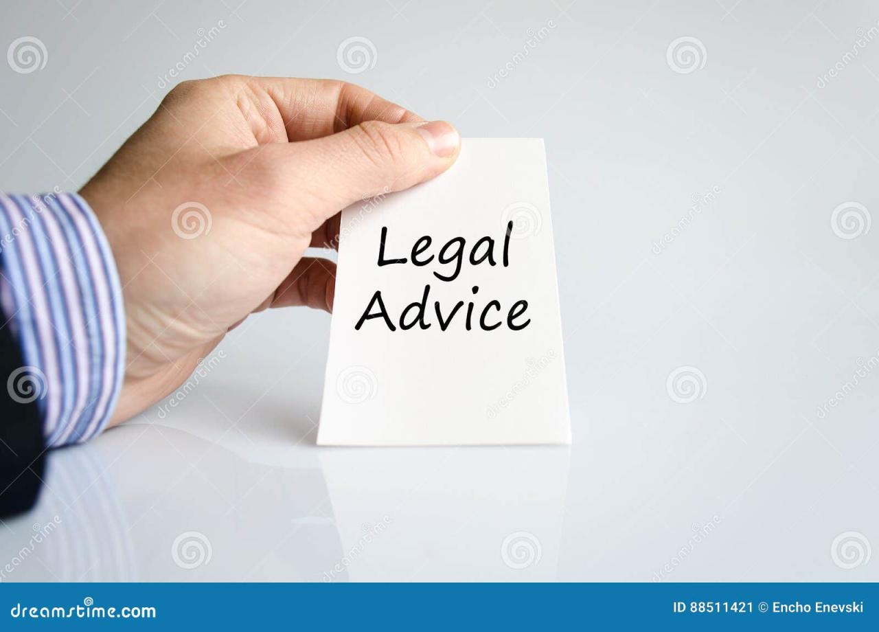 Legal advice by text